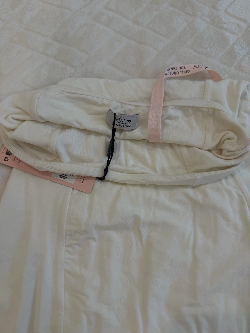 OH POLLY NWT WHITE STRAPLESS STRECHY MINI DRESS IN TALL - Picture 11 of 13